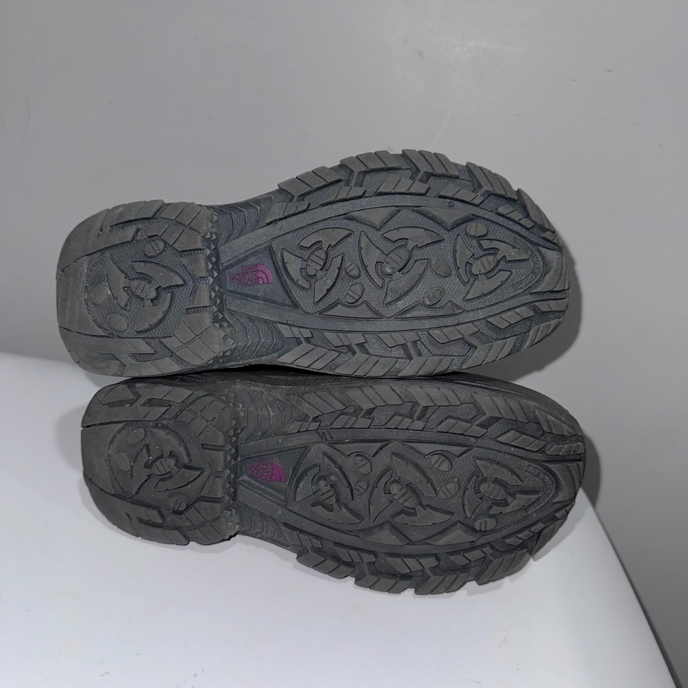 The North Face Alpenglow Snow Boots Girls Size‎ 4 Purple Black EUC Insulated - Picture 7 of 13